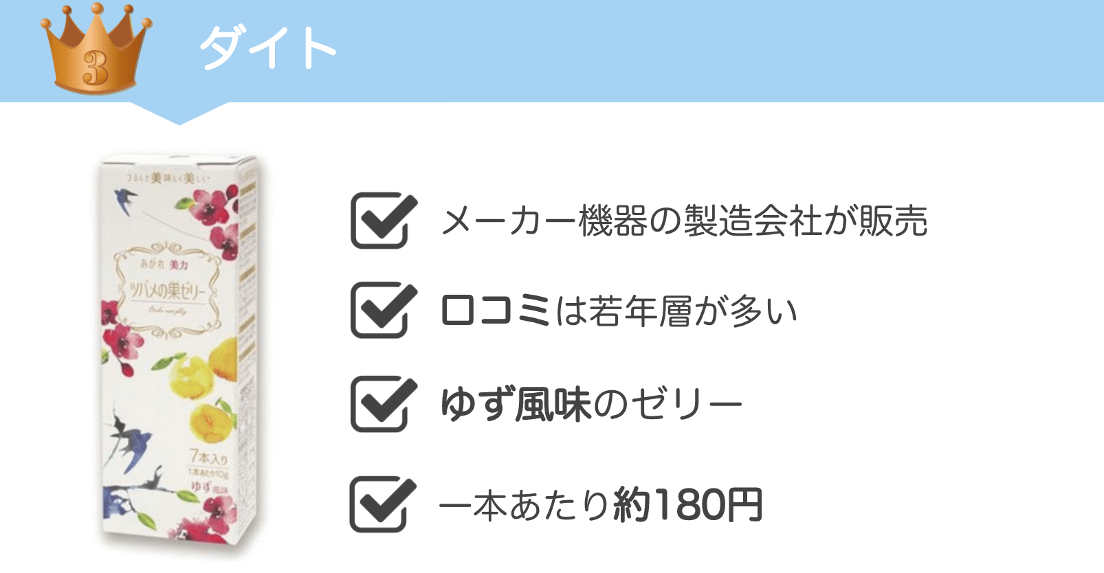 ダイトツバメの巣ゼリーの総評